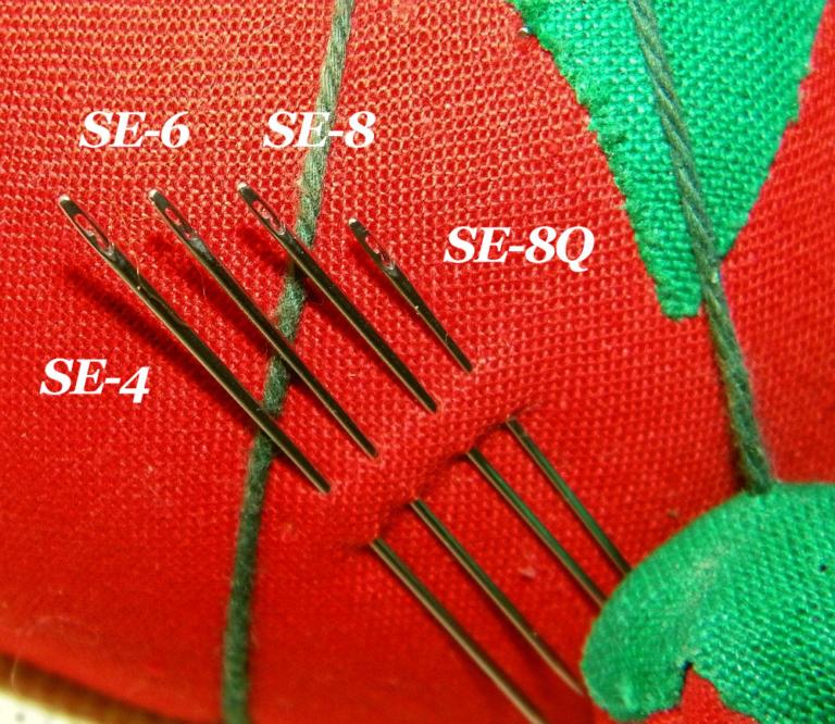 SE8Q Spiral Eye General Sewing Needle (petite) The Needle Lady