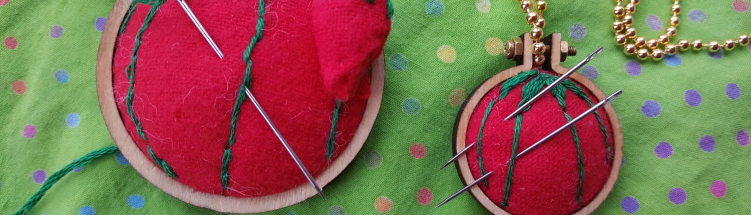 Make Your Own 2 Pin Cushion Necklace Kit - The Needle Lady
