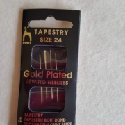 Gold Cross stitch needles