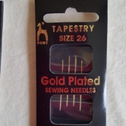 Gold plated 26 Tapestry needles