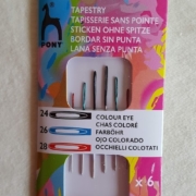 color coded cross stitch needles
